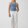 Gehaakte gestreepte tanktop voor kinderen