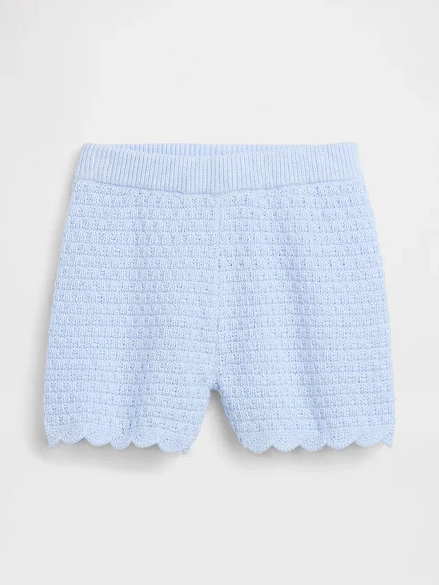 Gehaakte korte broeken met geschulpte zoom voor Baby & Peuter