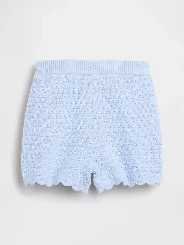 Gehaakte korte broeken met geschulpte zoom voor Baby & Peuter