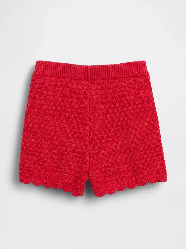 Gehaakte korte broeken met geschulpte zoom voor Baby & Peuter