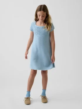 Gehaakte trui-jurk voor kinderen
