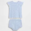Gehakte gestreepte set voor baby’s