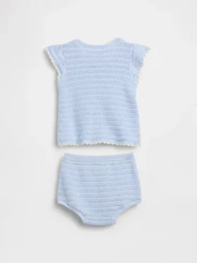 Gehakte gestreepte set voor baby’s