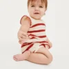 Gehakte gestreepte set voor baby’s