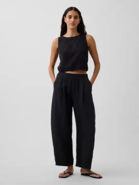 Gemakkelijke broek van katoenen gaas