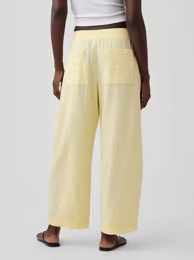 Gemakkelijke broek van katoenen gaas