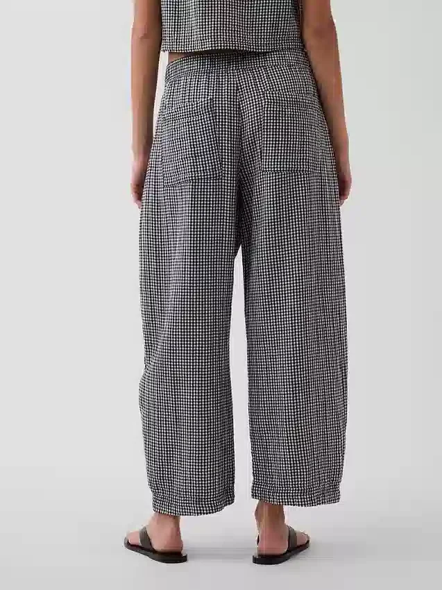 Gemakkelijke broek van katoenen gaas