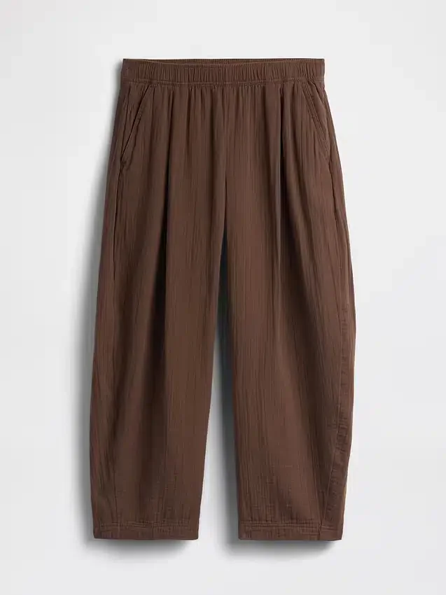 Gemakkelijke broek van katoenen gaas