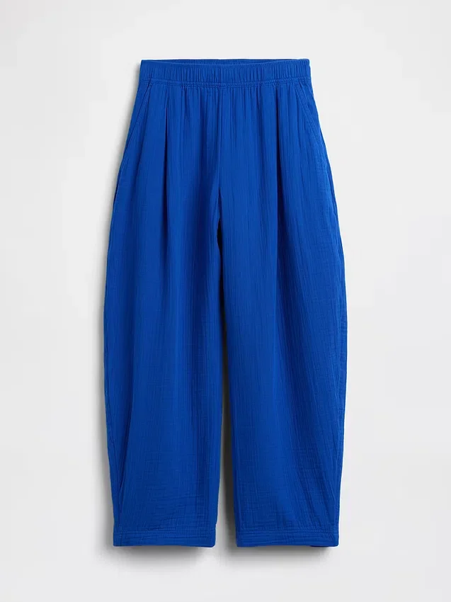 Gemakkelijke broek van katoenen gaas