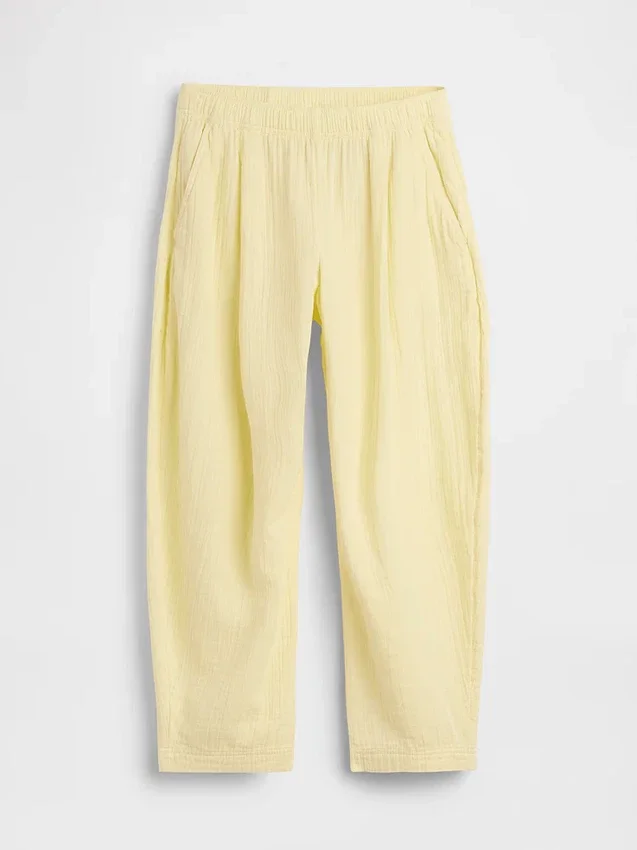 Gemakkelijke broek van katoenen gaas