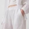Gemakkelijke broek van katoenen gaas