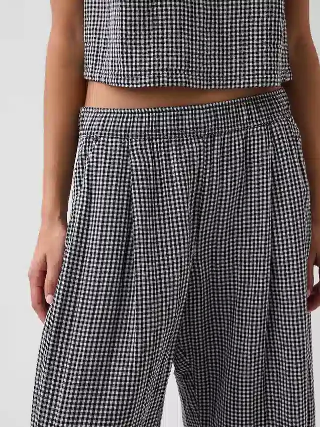 Gemakkelijke broek van katoenen gaas