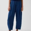 Gemakkelijke broek van katoenen gaasdenim