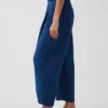 Gemakkelijke broek van katoenen gaasdenim