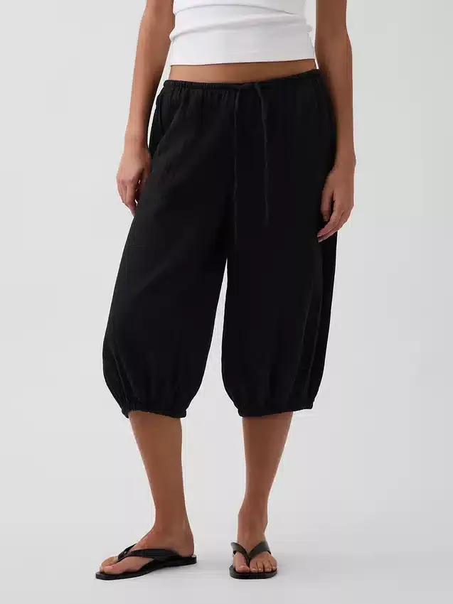Gemakkelijke culottebroek van katoenen gaas