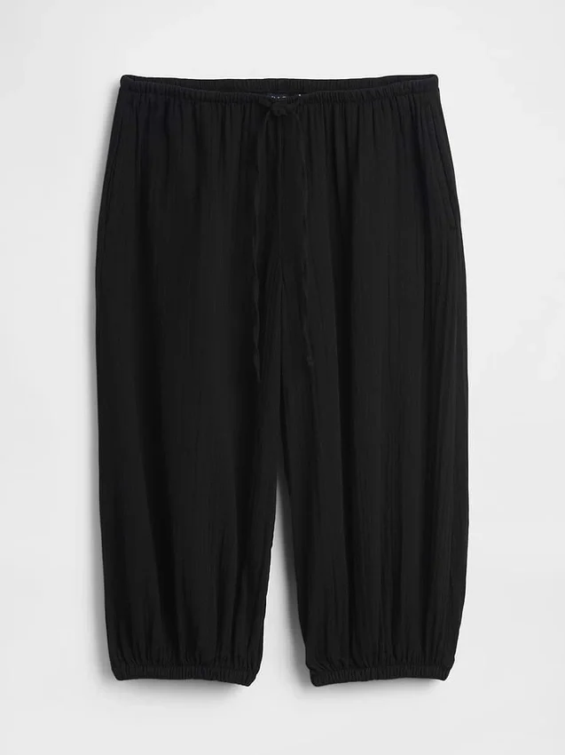 Gemakkelijke culottebroek van katoenen gaas
