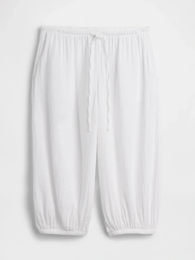 Gemakkelijke culottebroek van katoenen gaas