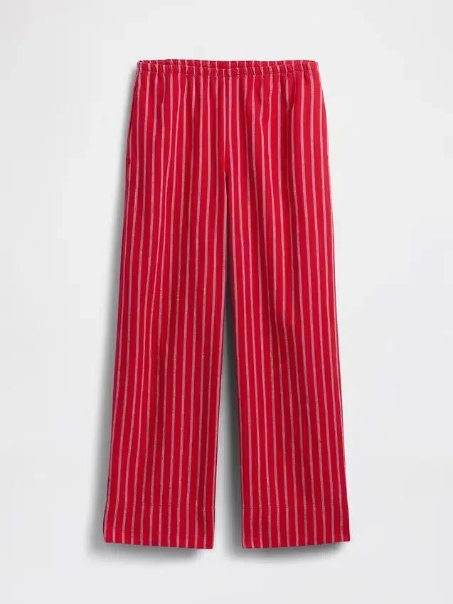Gemakkelijke wijde pijpen-broek van linnenmix