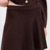 Geplooide mini-trui-rok