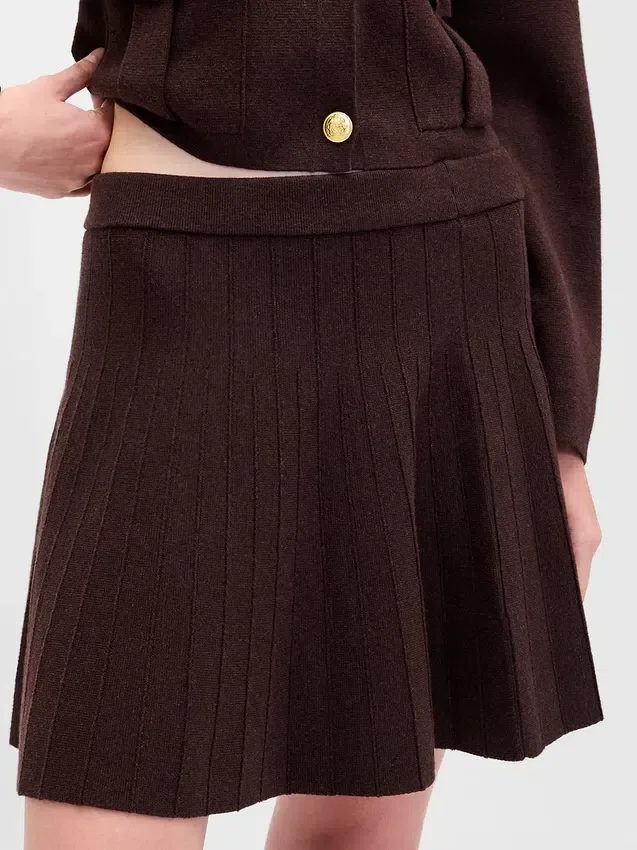 Geplooide mini-trui-rok
