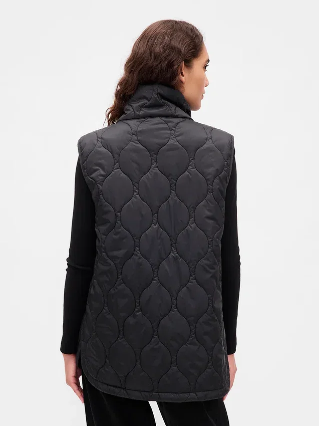 Gerecycled lichtgewicht gewatteerd puffervest
