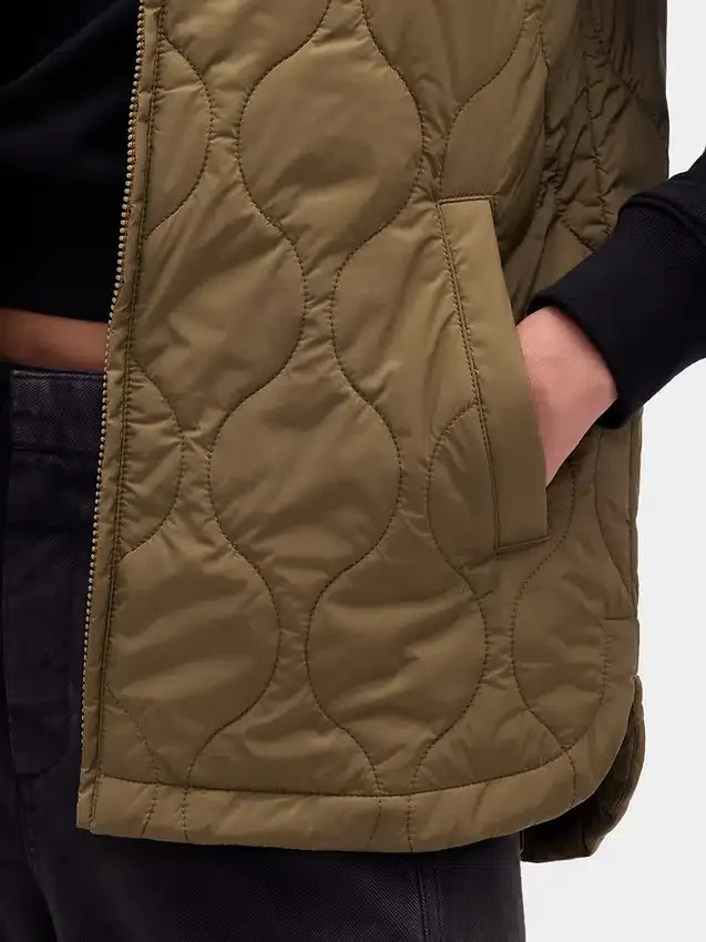 Gerecycled lichtgewicht gewatteerd puffervest
