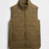 Gerecycled lichtgewicht gewatteerd puffervest