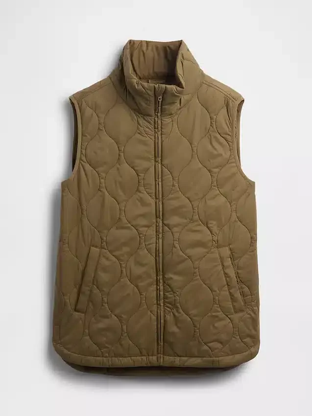 Gerecycled lichtgewicht gewatteerd puffervest