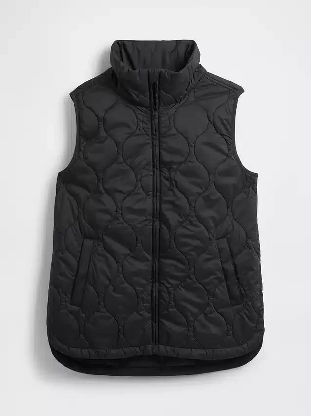 Gerecycled lichtgewicht gewatteerd puffervest