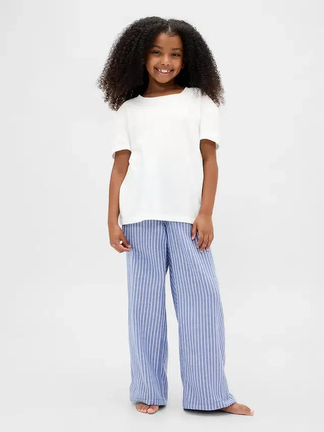 Gerecyclede flanellen pyjamabroek voor kinderen