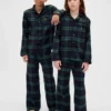 Gerecyclede flanellen pyjamaset voor kinderen