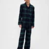 Gerecyclede flanellen pyjamaset voor kinderen
