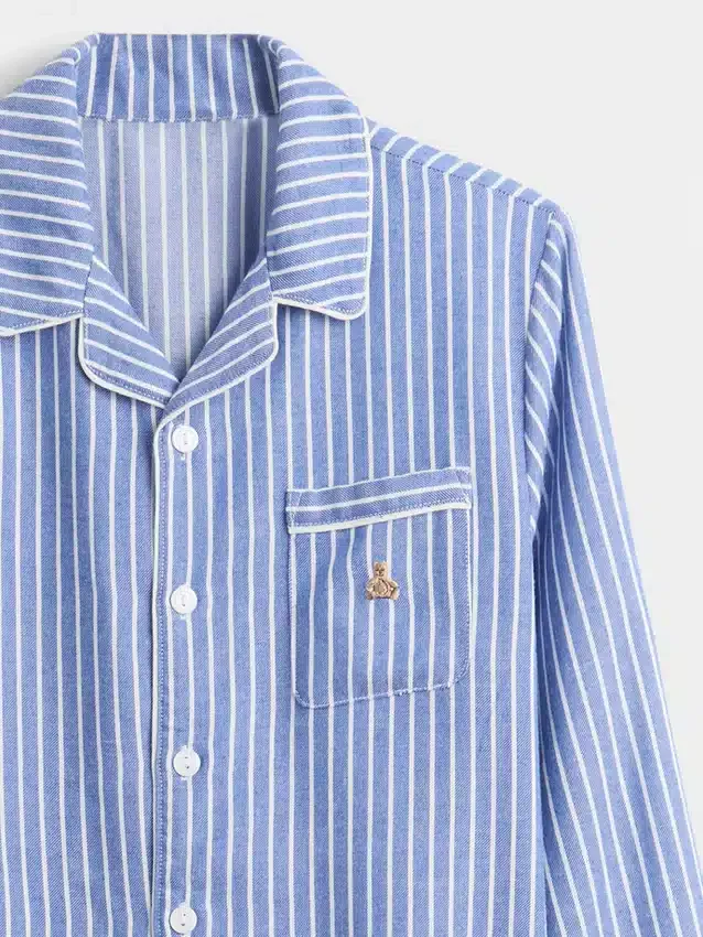 Gerecyclede flanellen pyjamaset voor kinderen