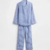 Gerecyclede flanellen pyjamaset voor kinderen