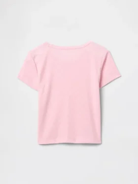 Gerecyclede Pointelle-pyjama-T-shirt voor kinderen