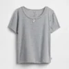 Gerecyclede Pointelle-pyjama-T-shirt voor kinderen