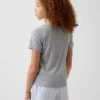 Gerecyclede Pointelle-pyjama-T-shirt voor kinderen