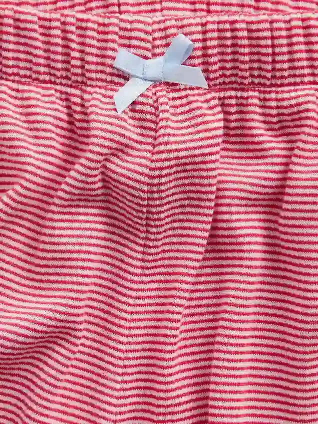 Gerecyclede pyjama-korte broek met ribboord voor kinderen