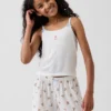 Gerecyclede ribgebreide pyjamashirt voor kinderen