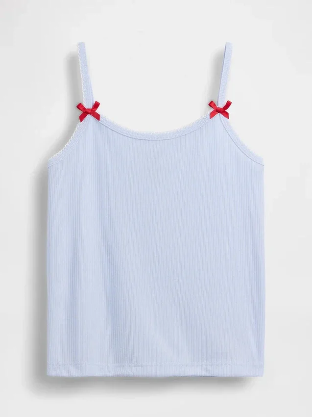 Gerecyclede ribgebreide pyjamashirt voor kinderen