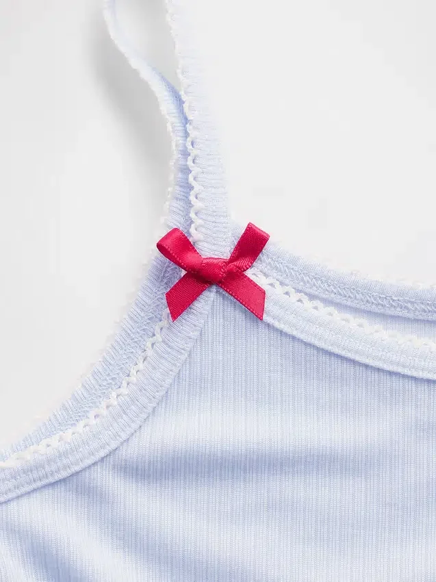 Gerecyclede ribgebreide pyjamashirt voor kinderen