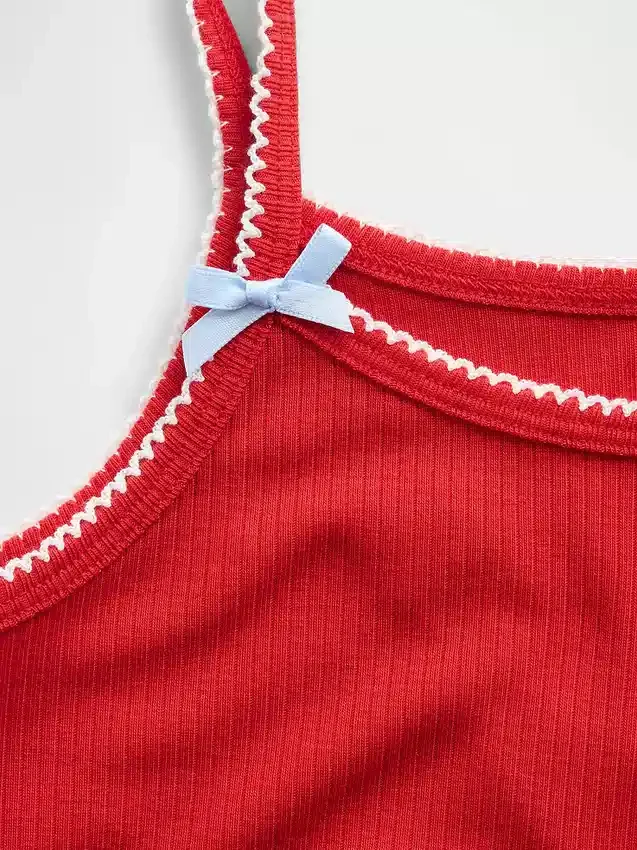 Gerecyclede ribgebreide pyjamashirt voor kinderen