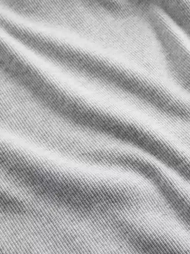 Geribde tanktop met ronde hals