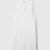 Geribde tanktop (set van 2)