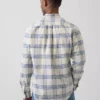 Geruit Oxford-overhemd met knopen