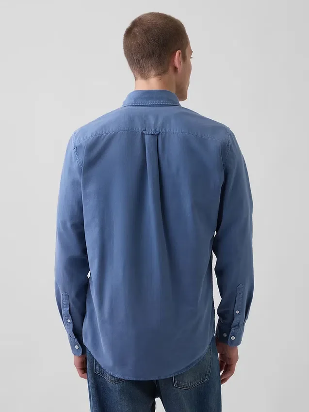 Geruit Oxford-overhemd met knopen