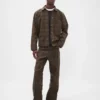 Geruite canvas baggy Jeans