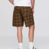 Geruite canvas korte broek
