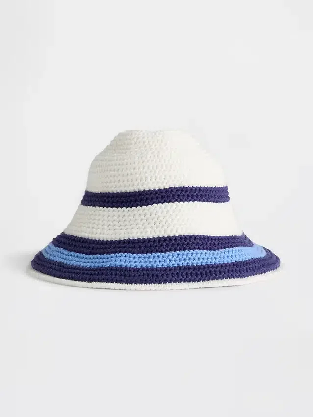 Gestreepte gebreide buckethoed voor Baby & Peuter