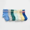 Gestreepte kniekousen voor peuters (7-pack)